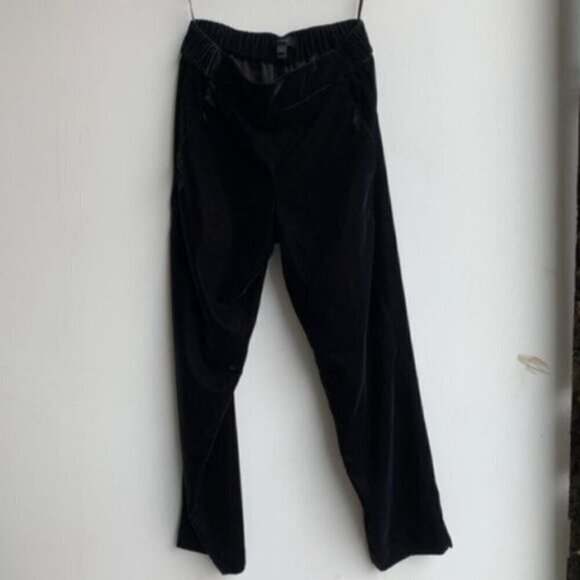 J. Crew Black Velvet Festive Chic Relaxed Cropped Pants / Trousers Women's 00 - Picture 4 of 8